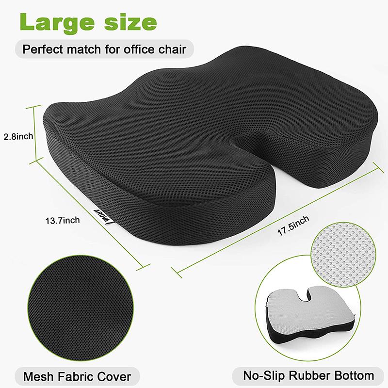 Car Gel Orthopedic Memory Cushion New U-Shape Coccyx Travel Seat Cushion Desk,Work,Gaming Accessories Sciatica Chair Cushion