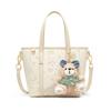 New Disney Mickey PU Tote Shoulder Bag Regular Women's Pink/Ecru DHB41216-A