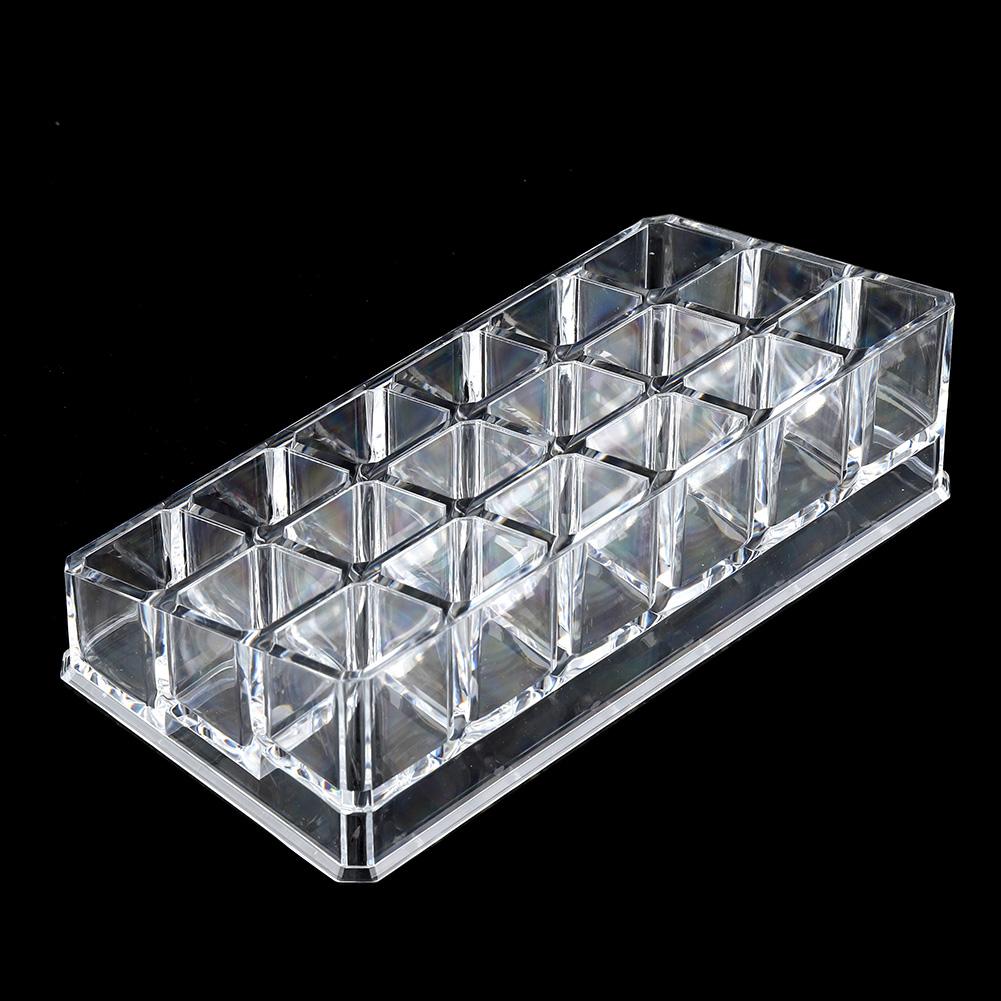 Portable Transparent 18 Grid Mini Cabinets Drawer Jewelry Cosmetic Storage Box for Lipstick