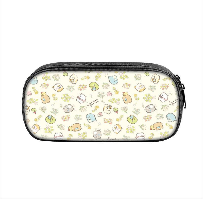Sumikkogurashi Character Pencil Case With Large Capacity Nylon Storage Bag For Students