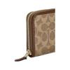 COACH Accordion Zip ogo PVC Wallet Women's Brown brown