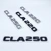 3D-bokstäver CLA180 CLA200 CLA220 CLA250 CLA260 4Matic ABS-emblem för Mercedes Benz C118 W117 Bilskärm Bagagelucka Bakre Logotypklistermärke