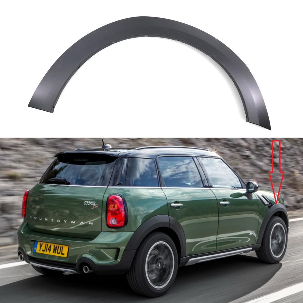 Car Wheel Arch Trim Eyebrow Upper Fender Rubber Cover Fender Parts Exterior Replacement For BMW MINI COUNTRYMAN R60