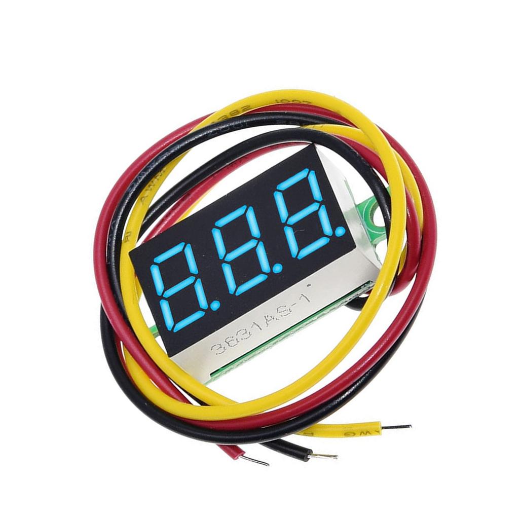 Miniature 0.36 Inch Voltage Gauge Easy To Read Screen Digital Voltmeter for Automotive & Motorcycle Circuit Testing