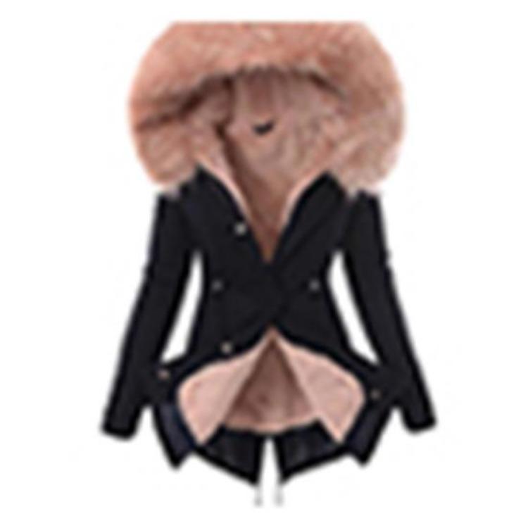 

Winter Warm Faux Fur Hooded Long Down Jacket Casual Overcoat Women Outwear XXXL