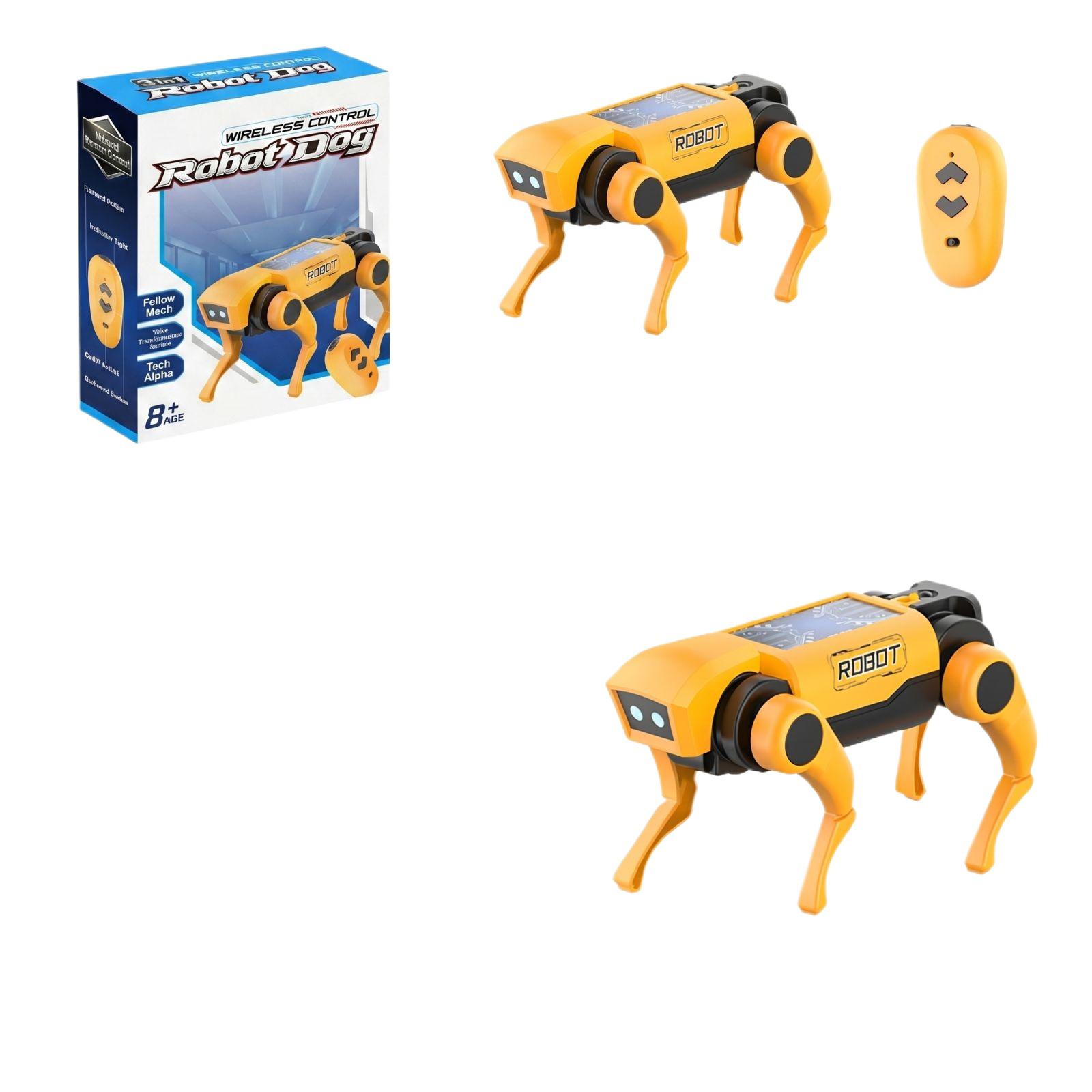 

Wireless Intelligent Remote Control Mechanical Dog, Children s DIY Assembly Walking Electric Robot Dog One Size