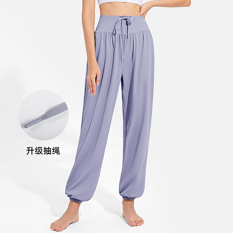 

Спортивные штаны Свободные повседневные женские тонкие, дышащие, быстросохнущие для бега, танцев, тонкая фитнес-одежда, спортивные штаны, брюки для йоги XXL