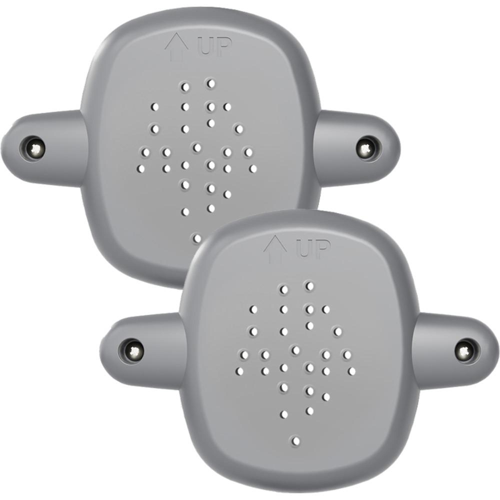 Kit de Montagem de Corrimão de Escada de 2 Peças em ABS Base de Montagem de Corrimão de Porta Compatível com Pilares Redondos/Quadrados de 2-3,5 polegadas