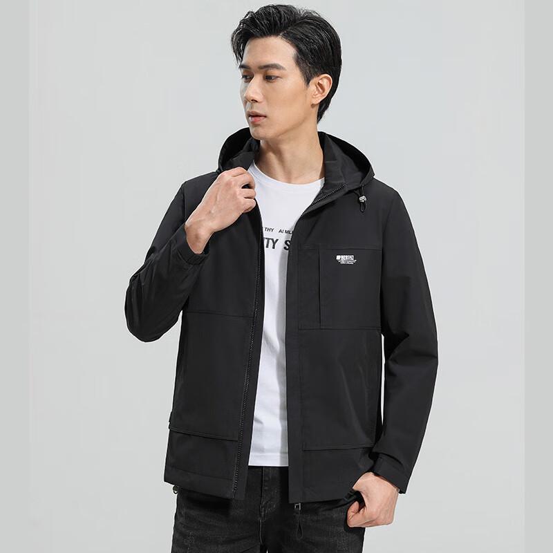 

Yiliteng Men s Casual Detachable Hood Jacket 3XL