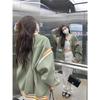 Embroidered American Baseball Jacket 2023: Women's Spring/Autumn Loose Fit Outerwear with Versatile Design