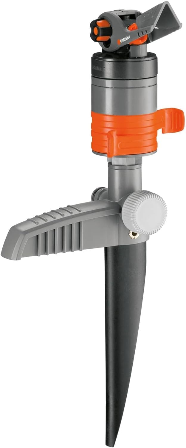 

GARDENA Turbo Drive Sprinkler Spike Type Waters up to Product Up to 5 Years Gray/Orange 450m² 8144-20 Warranty