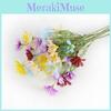 Plastic Flower Arrangements 5 Head Faux Symphyotrichum Novi Belgii For Wedding And Party Decoration