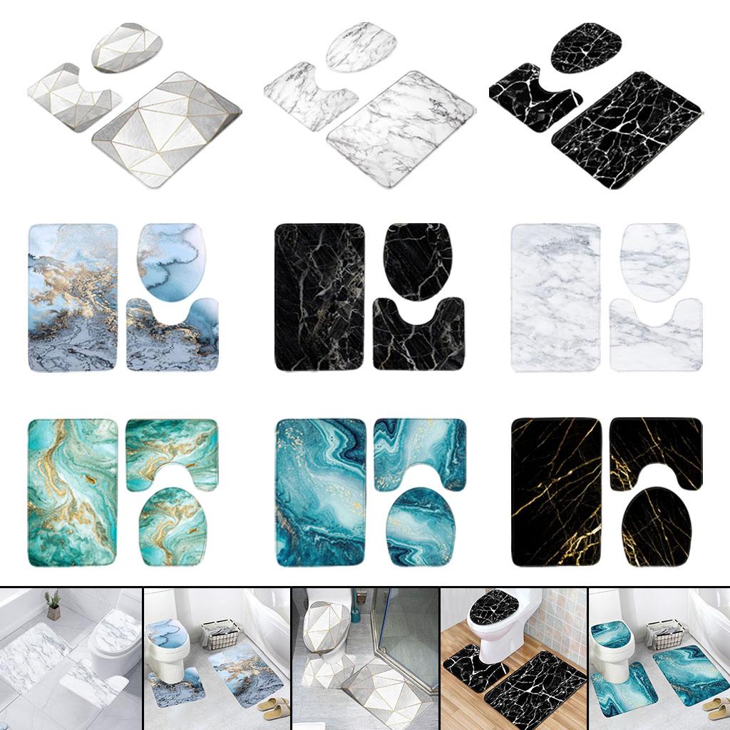 Mat Set Water Absorbent Rug Non Decorations Breathable Bath Washable Soft Pedestal for