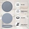 6pcs/Set Round Silicone Drink Coaster Set Silicone Tea Mat Washable Cup Pad  Hotel Restaurant