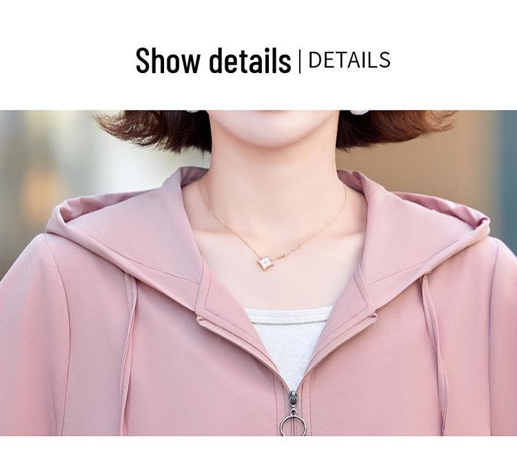 Modna Bluza z Kapturem na Jesień 2025 dla Kobiet w Średnim Wieku i Starszych - Codzienny i Wszechstronny Cienki Top