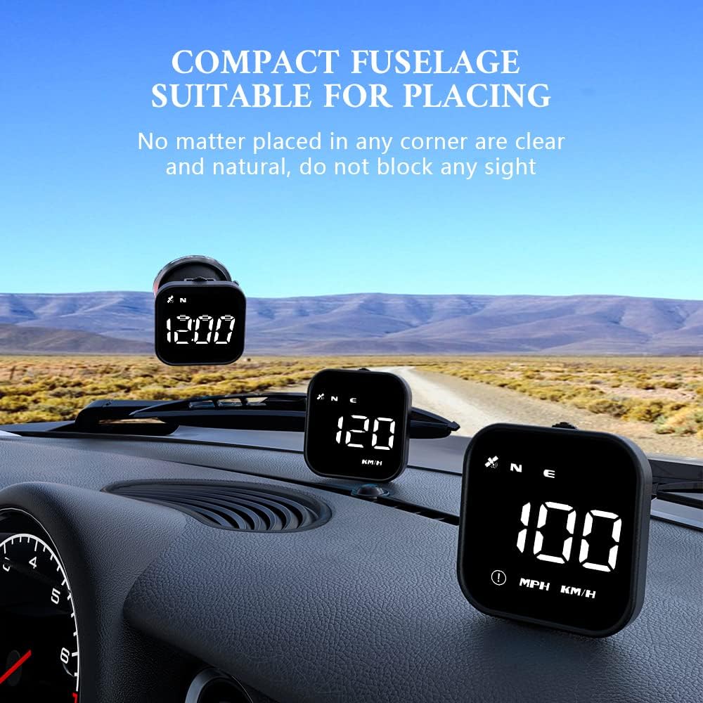 G4S Digital GPS Speedometer, New HUD Car Head Up Display With Digital Speed In MPH KPH, Universal For Cars Truck Electric Hybrid Automobile