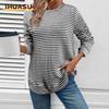Women's Fashion Casual  Long Sleeve O-Neck Blouses & Shirts