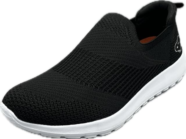 

Вязаные кеды легкие простые Snoopy Shoes см [Peanuts] Slip-on женские PN8291-01 23.5 чёрный
