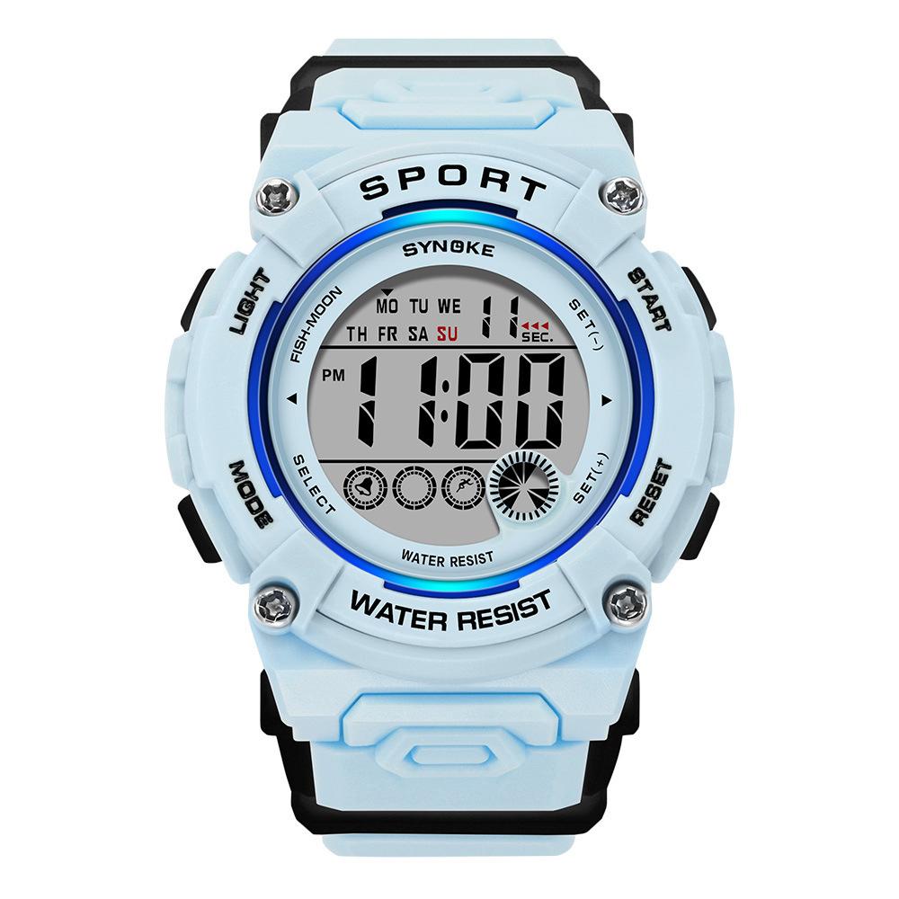 Schüleruhr Damenuhren Mädchen 50M Wasserdichte Uhr Multifunktionale Leuchtende Mädchen Jungen Uhr