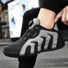 Mens Sneakers with Rotating Buckle 2024 New Comfy Non Slip Lace Up Durable Shoes for Mens Outdoor Activities Vulcanized Shoes