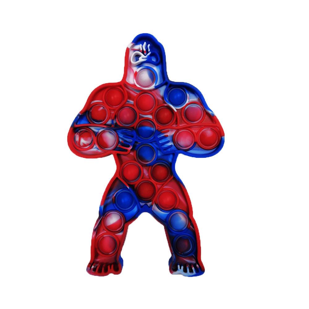 

Истребитель Пионер Битва Кинг Конг Декомпрессионная игрушка Двустороннее кольцо Red Blue KingKong