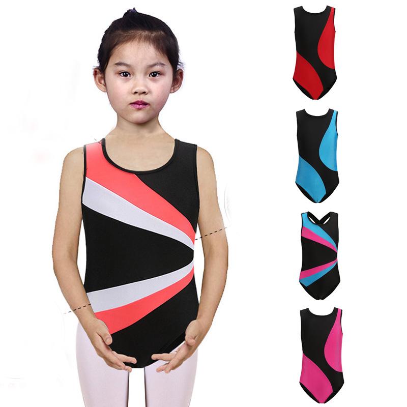 

Эластичный трико, детский школьный балетный танцевальный костюм, гимнастический костюм без рукавов для балета