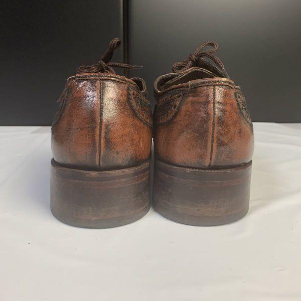 Vintage 70s-80s Master Suensk Design Full Brogue Business Shoes Size 6 24.5-25.0cm Brown(USED)