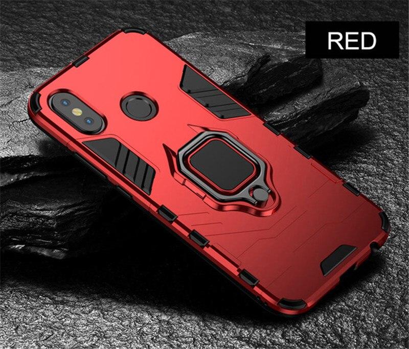 

Чохол для Redmi Note 7 8 6 Pro Case Ring Cover для Xiaomi mi 8 SE Lite A2 Lite Pocophone F1 Чохол для Redmi 5 Plus Note 4X Max 3 2 For Xiaomi mi max 3 червоний