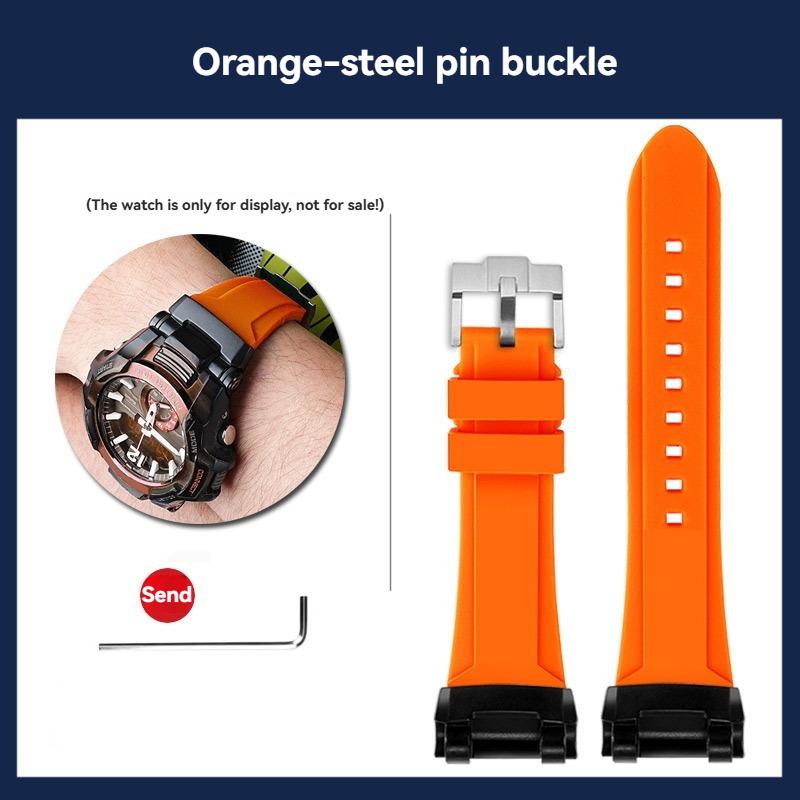 GR-B100 Silicone Watch band Men Outdoor Sports For Casio G-SHOCK 5536 GR-B100GB-1A GR-B100-1A4 Modified Watch Strap Bracelet