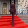 2025 High Neck Satin Bodycon Evening Dress - Women's Hollow-Out Pleated Design
