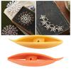 2pcs Tatting  s Plastic Tatting  s Craft Tool for   Hand Sewing Knitting(Orange Yellow )