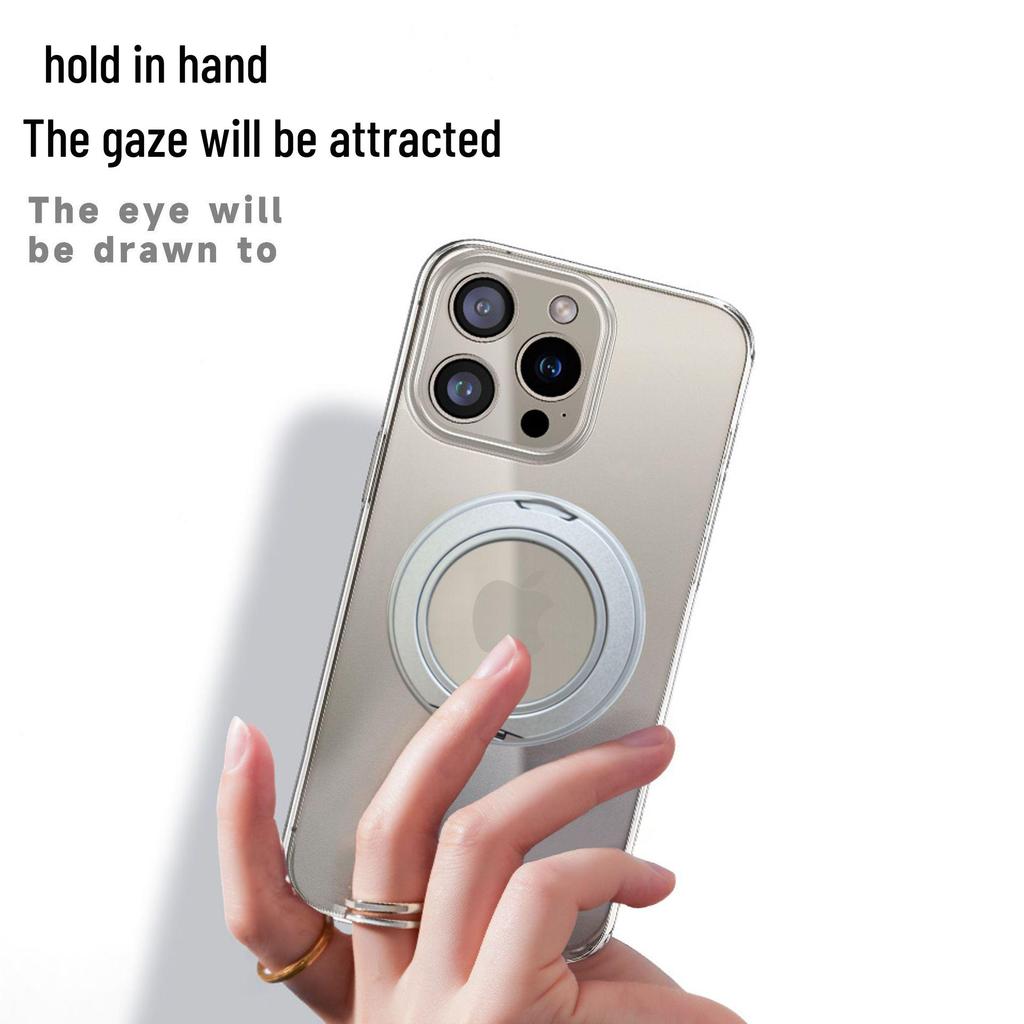 360° Rotating Magnetic Stand Drop-proof Case for iPhone 16 Pro Max