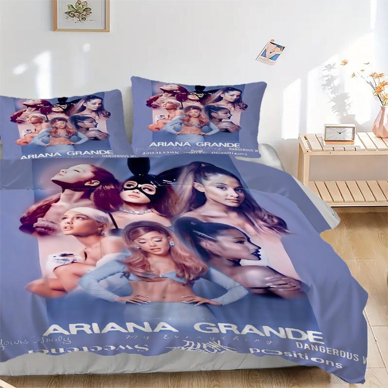 3Pcs Ariana Grande'S Music Evolution Bedding Sets For All Sizes New 3D Printed Bed Cover Comforter Duvet Cover Pillowcase Bedroom Decoration