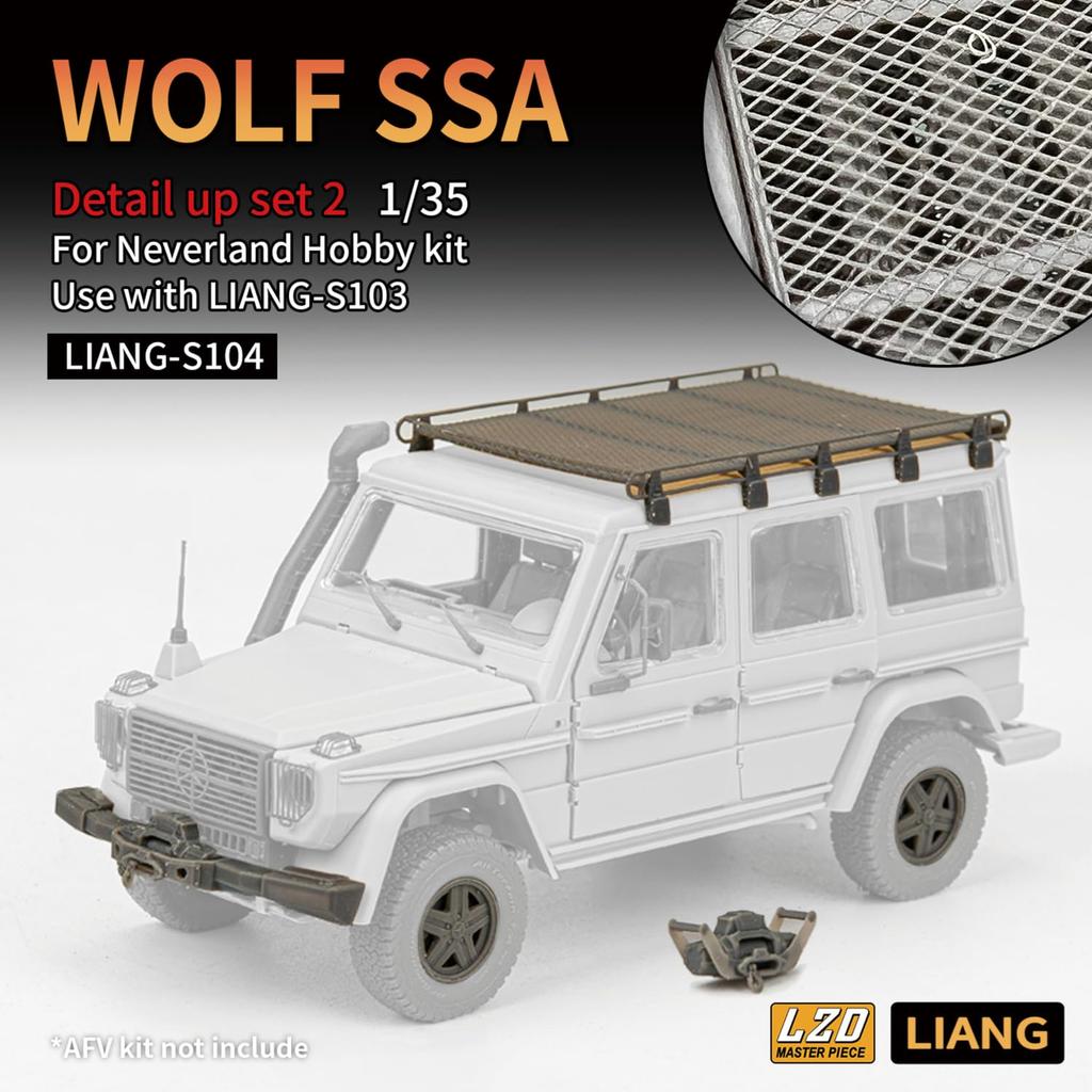 Liang Model Wolf SSA Conjunto de Detalhes 2 Neverland Peças de Modelo de Plástico 1/35 (para passatempo) LIANG-S104 (Veículo militar)