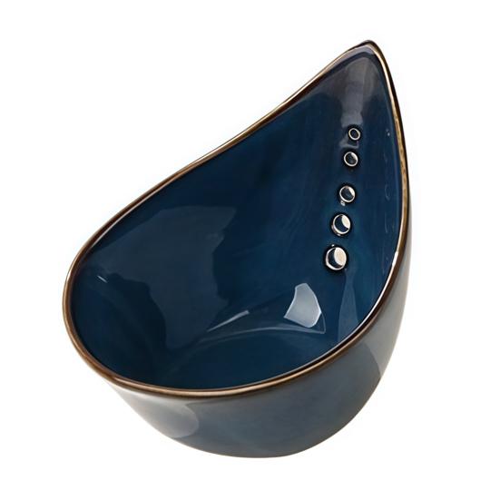 Curățător de coriandru Ceramică Bol pentru curățat ierburi cu 5 găuri de curățare Vas neted glazurat Lavabil în mașina de spălat Vase Stripper de frunze Ustensilă de bucătărie