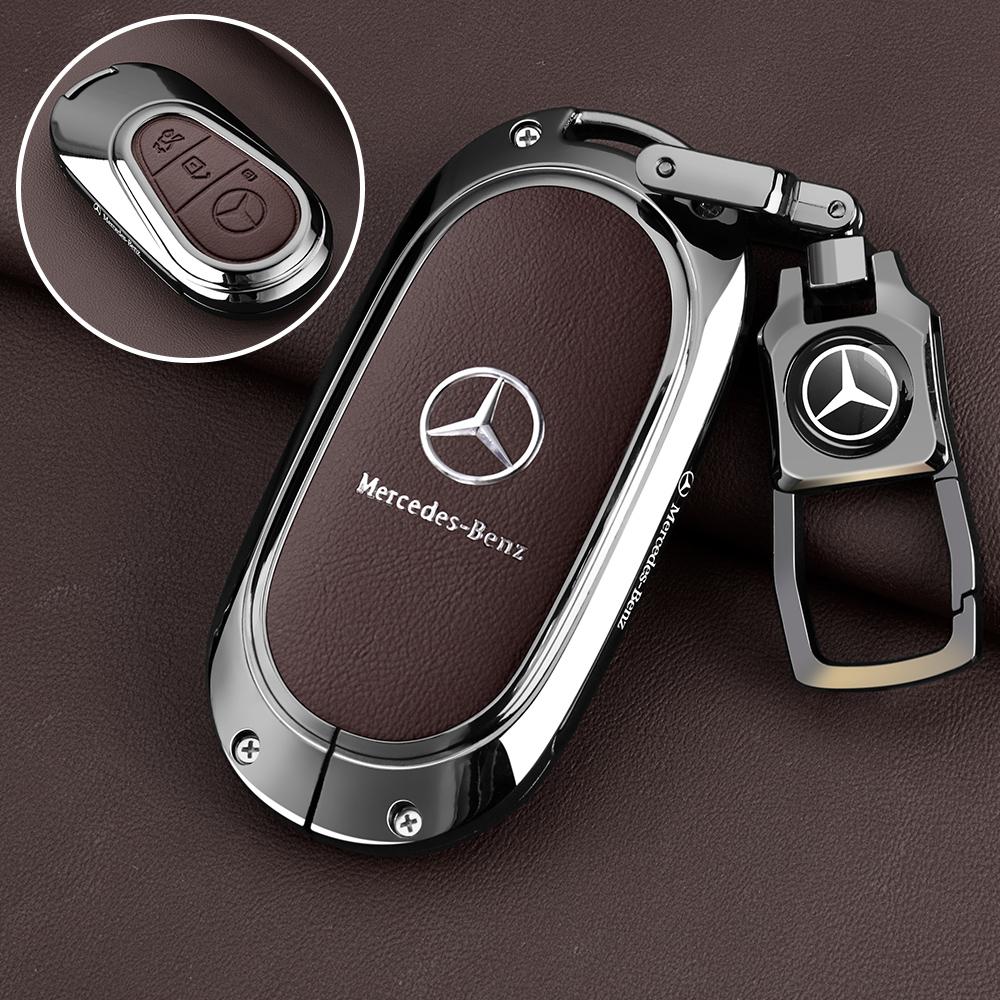 PNR1 Car Alloy Key Case Key Bag Shell For Mercedes Benz 2022 C S Class W206 W223 S350 C260 C300 S400 S450 S500 Key Shell Protector