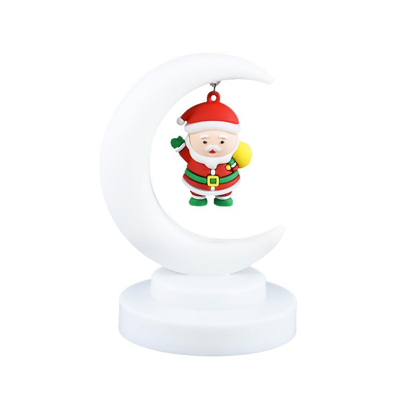 LED vánoční noční osvětlení dekor kreslený Santa Claus vánoční strom ozdoby dárek Navidad domácí dekorace 2025 novoroční dárek