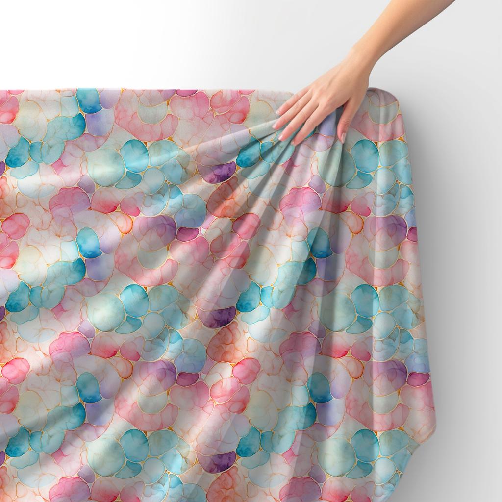 Royal Samt Stoff Polyester Zum Nähen - Motiv Abstraktion - Rdx2653
