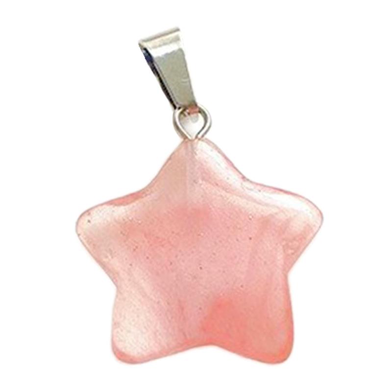 Star Pendant Star Charm Fashion Jewelry Accessory Natural Stone Material Jewelry Findings Perfect Gift for Women Girls