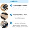 HX-50B Portable Cable Crimping Tool Professional Terminals Crimper Plier Handle Cutter Tools