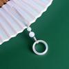Natural Strawberry Crystal Ring Ring Mobile Phone Ring Hanging, Natural Agate Running Ring U Disk Hanging Ornament