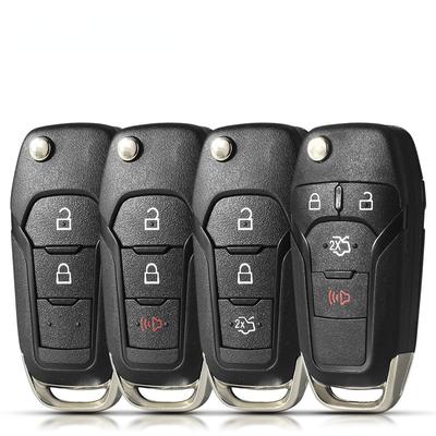 Car Key Case Shell Fob Fit for Ford F150 F250 F350 Explorer Ranger KA Fiesta Mondeo Focus Everest Edge Kuga Escort HU101 Blade