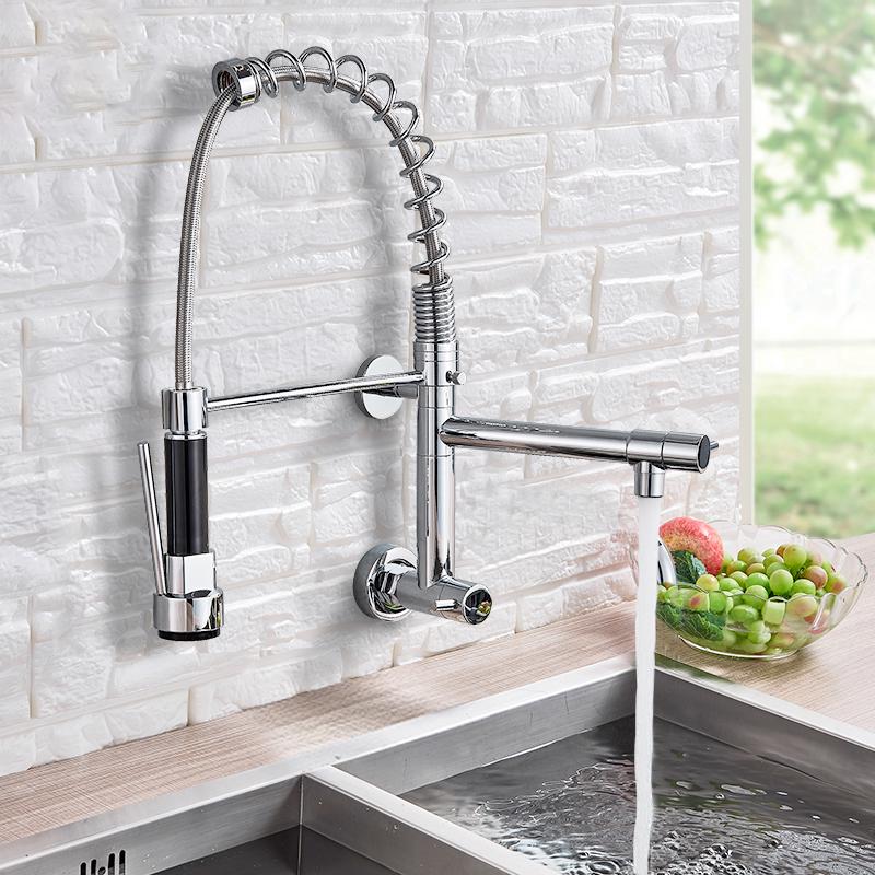 Wall Mounted Spring Kitchen Faucet Pull Down Sprayer Dual Spout Single Cold Water Mixer At Affordable S Free Real Reviews With Photos Joom - Wall Mounted Kitchen Faucet With Pull Down Sprayer Wall Mounted Spring Kitchen Faucet Pull Down Sprayer Dual Spout Single Cold Water Mixer At Affordable S Free Real Reviews With Photos Joom - Wall Mounted Kitchen Faucet With Pull Down Sprayer