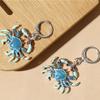 Pendientes Estilo Hawaiano Pendientes de Cangrejo Azul Ópalo Pendientes de Playa