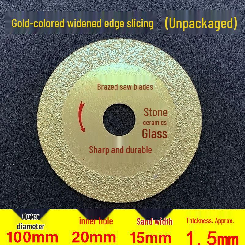 Brazed Diamond Saw Blade for Marble, Stone, Ceramic & Glass Cutting