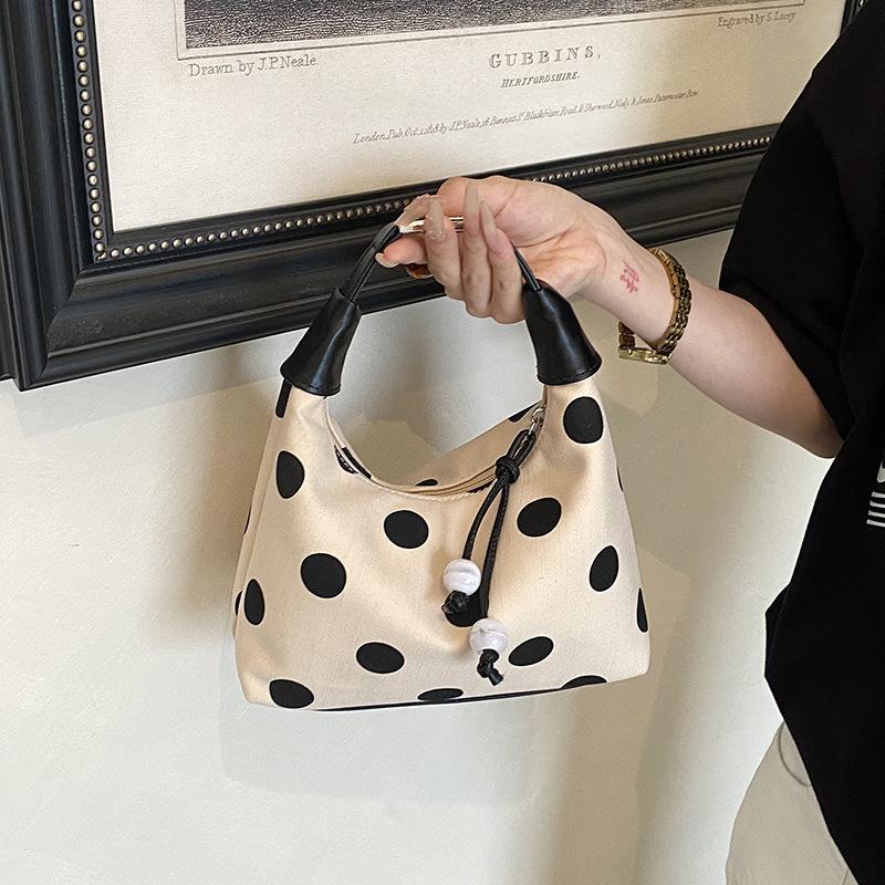 Single-shoulder Bag, with A Unique and Niche Design, Large Capacity, Underarm Bag with Polka Dot Pattern, Crossbody Bag Casually