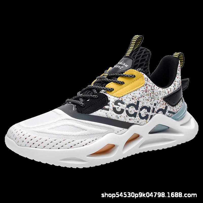 

Spring new fashion casual sports shoes low-top breathable shallow mouth men s shoes Korean version trendy men s running shoes men s 39