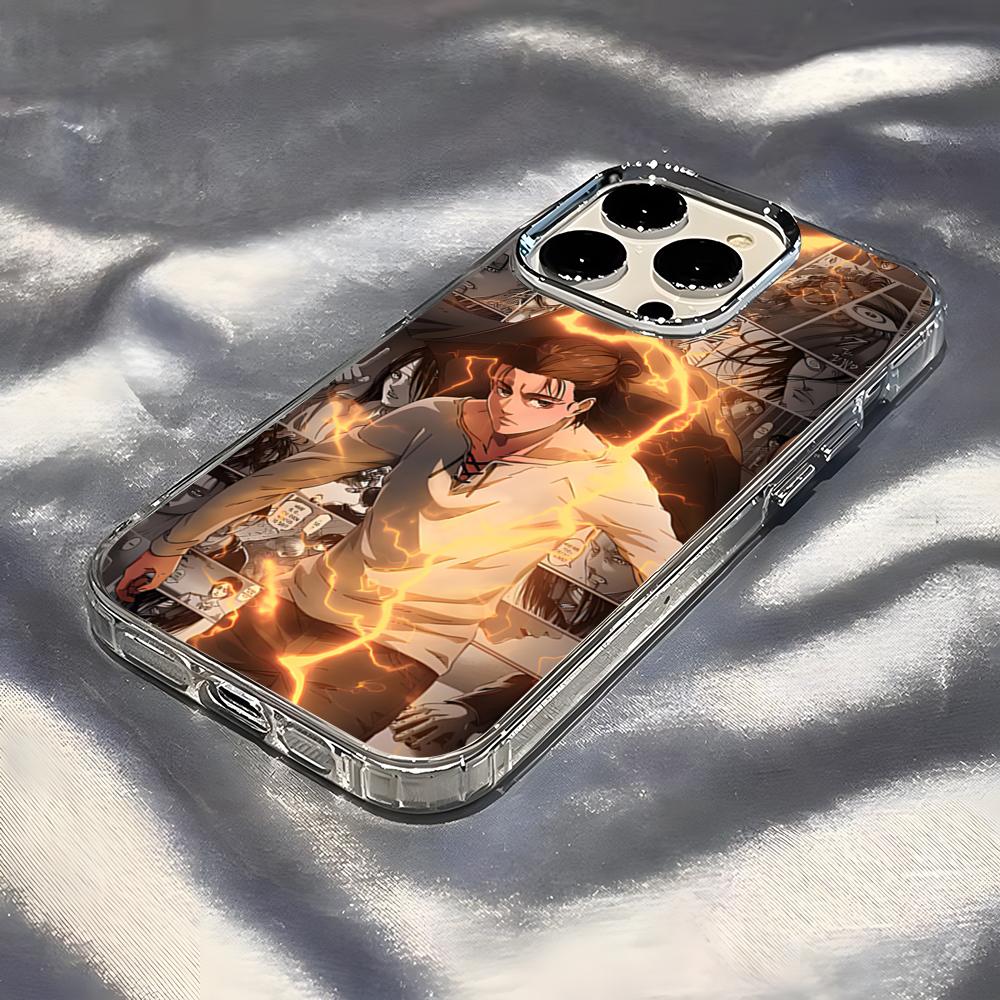 Attack On Titan Phone Case For IPhone 17 Pro Max 16 15 14 Pro Max IPhone 13 Pro Max 11 Plus Transparent Cover
