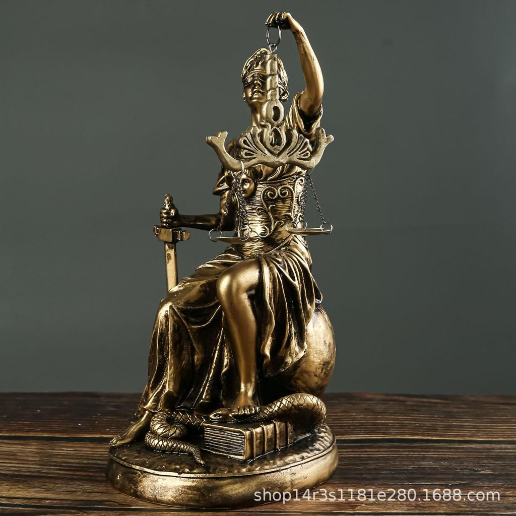 Nordic Retro Creative Home Resin Balance Muse Sitting Ball Decorative Ornament Sculpture Desktop