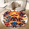 1 tapis rond design anime Sonic le Hérisson - Tapis pour chaise de bureau, Tapis antidérapant pour décoration intérieure, Salon, Chambre à coucher, Salle de jeux